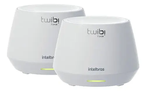Conjunto Roteador Mesh Wifi 6 Intelbras Twibi Force Ax 2 Uni Branco