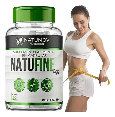 Inibidor Apetite Natural Tira Fome Forte Natufine Caps 60 Cápsulas