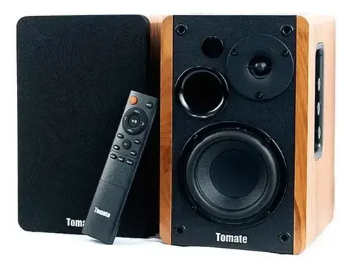 Caixa de Som Ativa Tomate MST 2026 Bluetooth 100W Madeira Preto