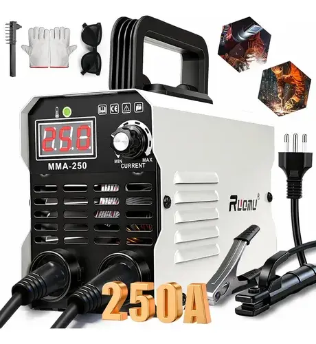 Máquina De Solda Inversora MMA 250A Sem Gás