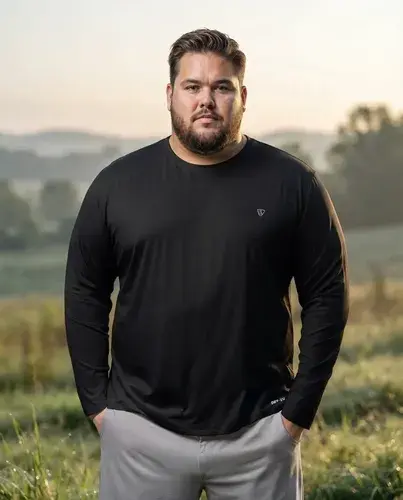 Camiseta Plus Size Segunda Pele Térmica Proteção Solar Uv50+