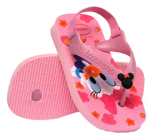 Chinelo Havaianas Disney Baby Com Elásticos Original Bebê