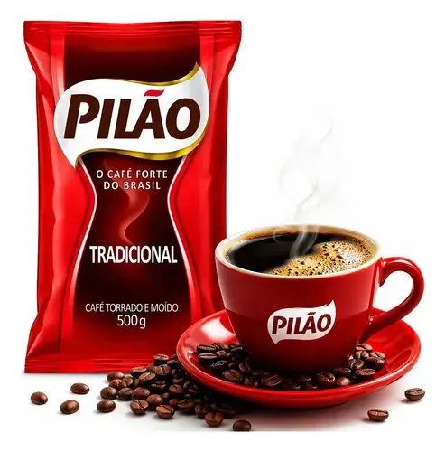 Café Torrado e Moído Tradicional Pilão Pacote 500g