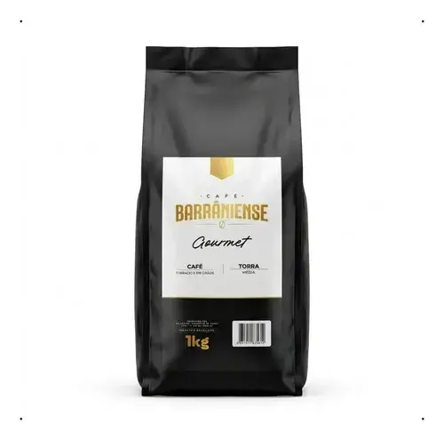Café Gourmet Barrâniense em Grão 100% Arábica Torra Média 1 kg