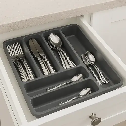 Porta Talheres De Gaveta Com Divisórias Organizador Cozinha