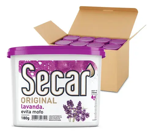 24 Und Antimofo Secar 180g Lavanda Desumidificador Armario