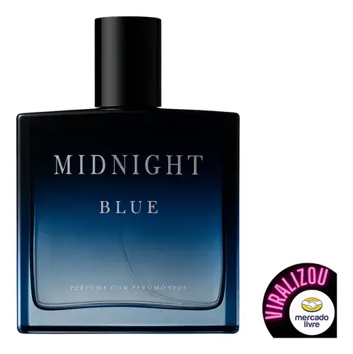 Perfume Masculino Midnight Blue Magnético Uso Noturno 100ml