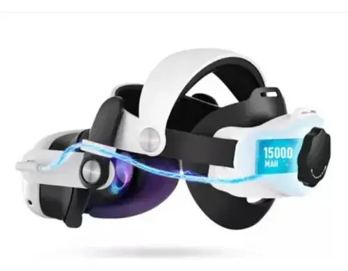 Para Oculus Quest 3/3s Faixa De Cabeça Com Baterias De 15000