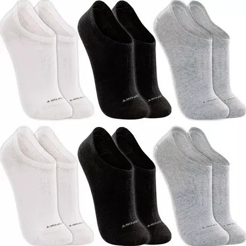 Kit 6 Pares Meias Lupo Sapatilha Invisível Sport Original