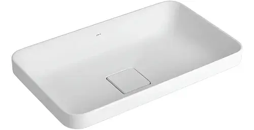 Cuba Deca Sobrepor Retangular Banheiro 50cm L 23050 17 Branco
