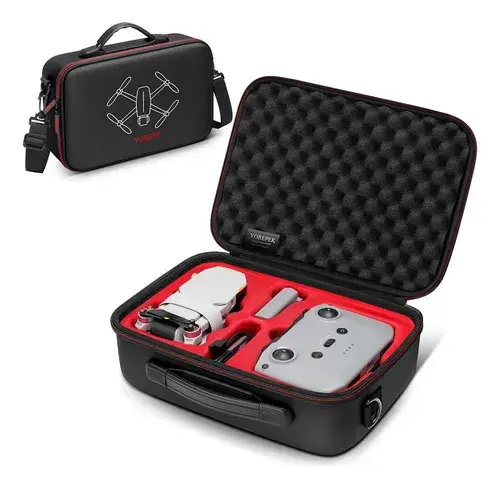 Bolsa De Transporte Rígida Para Drone Dji Mini 4k/mini2/mini 2 Se, Estojo Portátil E Leve À Prova Dágua E De Impacto Preto