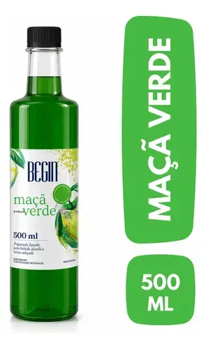 Xarope Maçã Verde 500ml Begin - Soda Italiana E Drinks