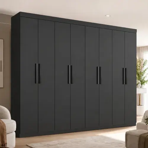 Guarda Roupa Casal Lisboa 8 Portas 4 Gavetas