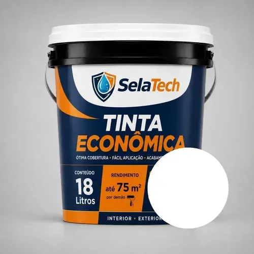 Tinta Acrílica Fosca Econômica Selatech 18l Interno Externo