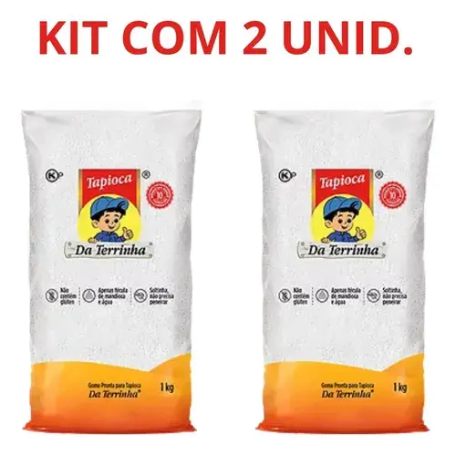 Kit 2 Tapiocas Da Terrinha Goma Pronta 1kg