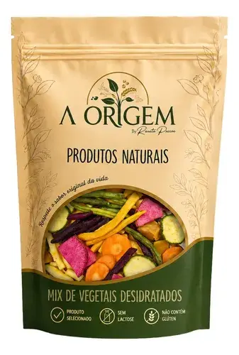 Mix Vegetais Desidratados Snack Natural Leve E Saudável 150g