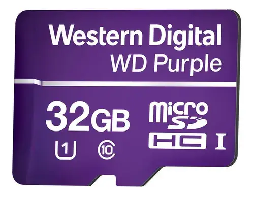 Cartão Micro Sd 32gb 16tbw Western Digital Purple