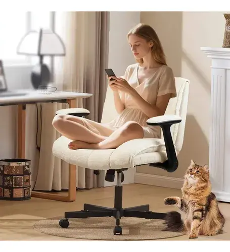 Cadeira de Descanso Python Fly Ergonômica com Apoio de Braços Ajustável Bege