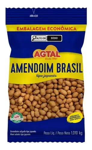 Amendoim Brasil 1,01kg Agtal - Unitário