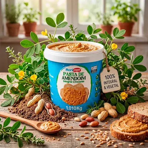 Pasta De Amendoim Integral Manicrem 100% Amendoim - 1kg Sabores Crocante 1kg