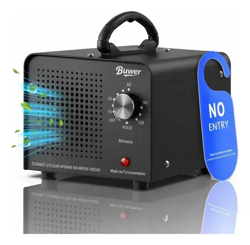 Gerador De Ozonio 60g/h Purificador Portatil Ambiente Carros Automotivo Quarto Tirar Cheiro de Cigarr Máquina De Ozonio Residencial Esterilizador 110V/60Hz