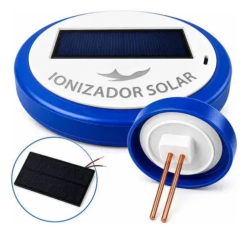 Ionizador Solar Piscinas Até 100000litros Menos Cloro Algas