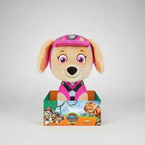Boneco Pelucia Skye Patrulha Canina Dino Movie 27cm Original
