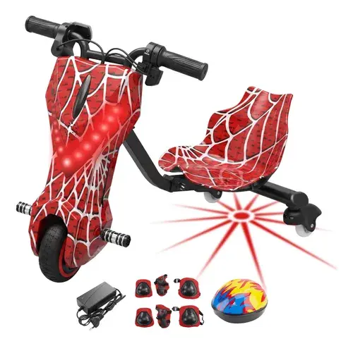 Patinete Elétrico 3 Rodas Triciclo Infantil Drift Bluetooth