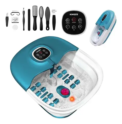 Hidromassageador Para Os Pes Multilaser Foot Spa Knqze Cor Azul-aço