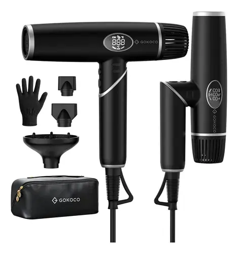 Secador De Cabelo Gokoco Gd045 1500w Portátil Dobrável