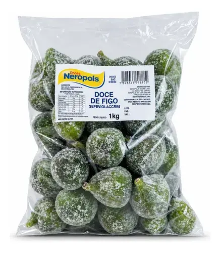 Doce De Figo Cristalizado 1kg Doces Nerópolis Premium