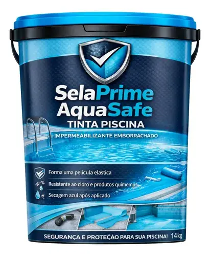 Tinta Piscina 14l Impermeável Resistente Ao Cloro