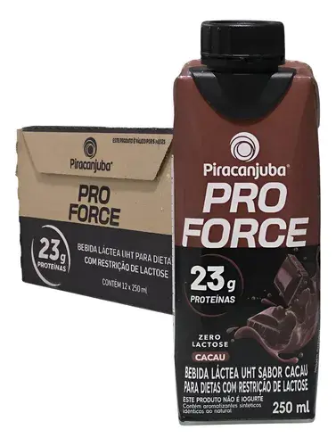 12un Whey Piracanjuba Cacau 23g Proteína Bebida Láctea Caixa