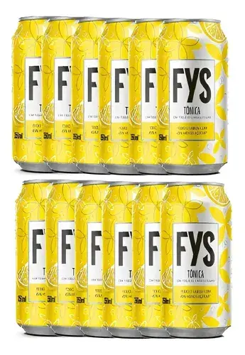 Água Tônica Fys Lata 350ml Com 12 Unidades