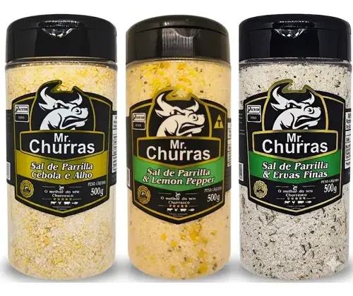 Kit Sal Parrilla Mr. Churras Premium Churrasco Original 500g