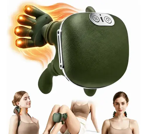 Massageador Elétrico 3d Sem Fio Costas Pernas Com Calor