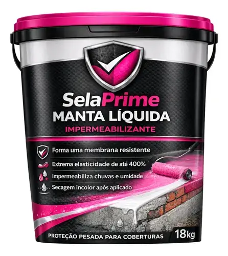 Manta Líquida 18kg Para Laje, Telhado E Parede Externa