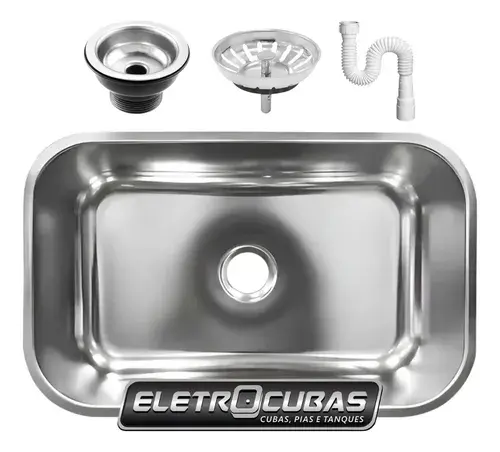 Cuba Aço Inox 430 Eletrocubas N°1-17 Funda Fosco 47x30x17