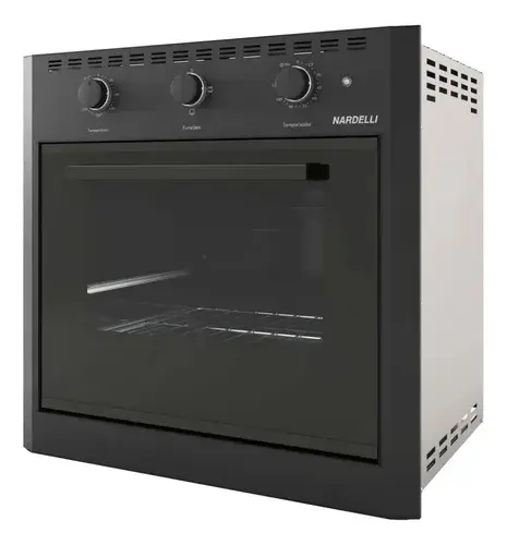 Forno Elétrico De Embutir 60 Litros Nardelli Black E60 Cor Preto