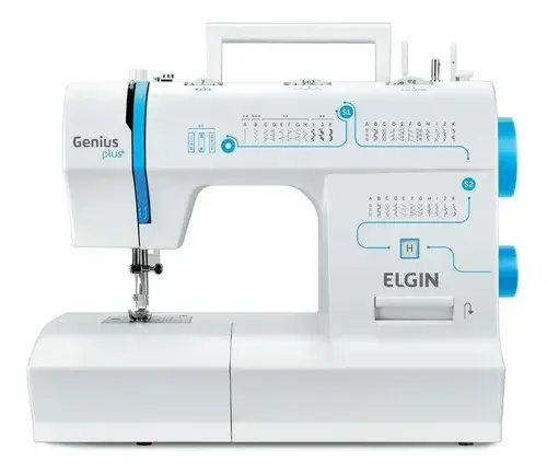 Máquina De Costura Elgin Jx-4035 Genius Plus 31 Pontos Cor Branco