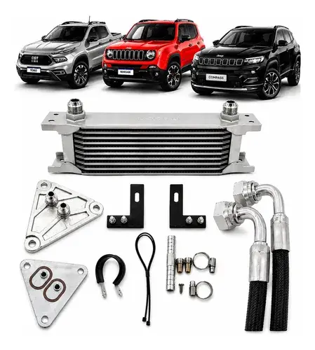 Kit Resfriador Trocador Calor Câmbio Fiat Toro Jeep Renegade