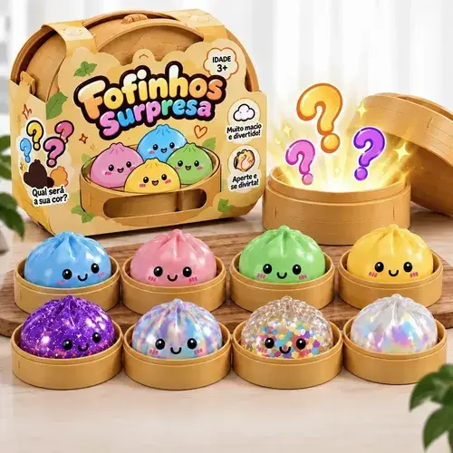 Brinquedo Infantil Geleia De Apertar Antiestresse Colecionar