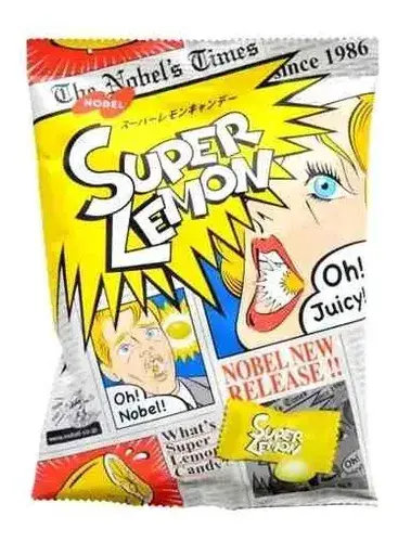 Balas Super Lemon Japonesa Nobel Original 84g Oriental