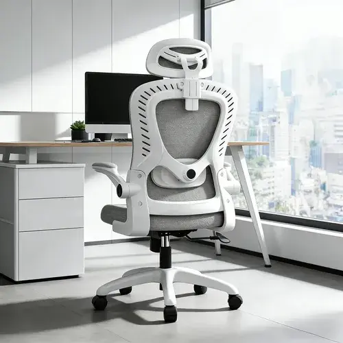 Cadeira De Escritório Ergonômica Giratória Tela Mesh Premium