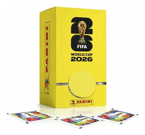 Caixa Amarela Dispenser Copa Do Mundo 2026 - 100 Envelopes