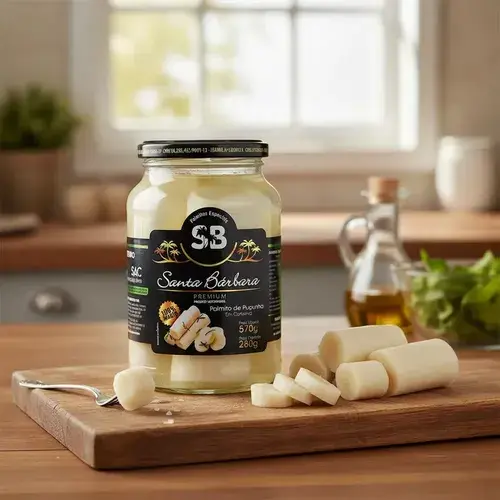 Palmito Pupunha Inteiro Santa Bárbara 570g