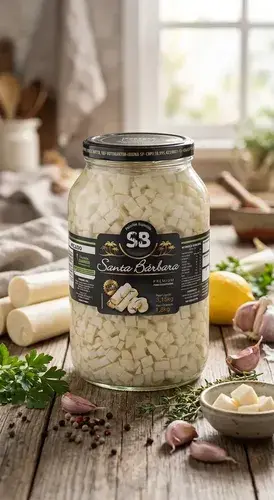 Palmito De Pupunha Picado Santa Barbara| Unidade De 1,8kg