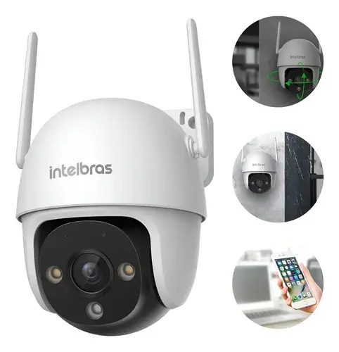 Camera Wifi 360° Im7 S Full Color Intelbras Ip Externa 1080p