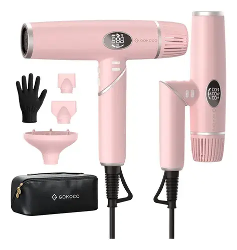 Secador de cabelo Gokoco GD045 rosa