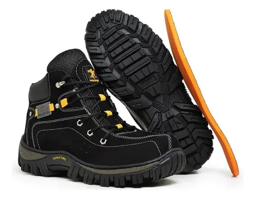 Bota Coturno Adventure Masculina Polofran Botina Cano Médio